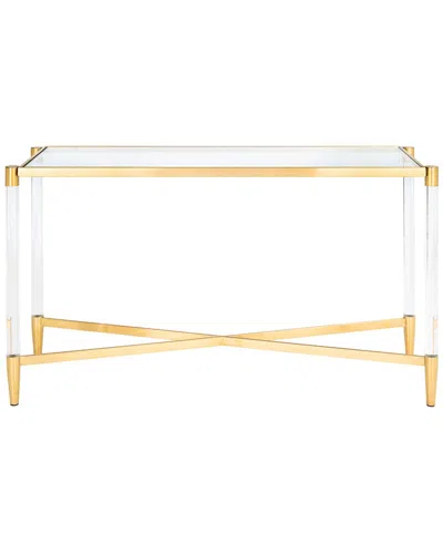 Safavieh Couture Kyla Acrylic Console Table In Gold