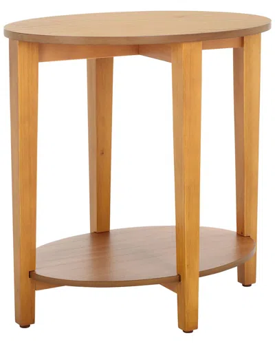 Safavieh Couture Leonardi Oval Wood Accent Table In Brown