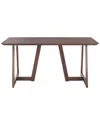 Safavieh Couture Leroux Rectangle Wood Dining Table In Brown