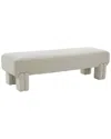 Safavieh Couture Leslee Upholstered Bench In Brown