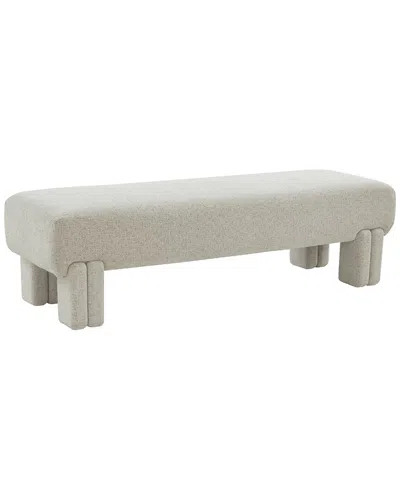 Safavieh Couture Leslee Upholstered Bench In Brown