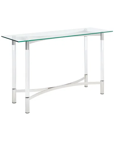 Safavieh Couture Letty Acrylic Console Table In Silver