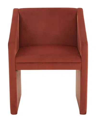 Safavieh Couture Liandra Upholstered Armchair In Red