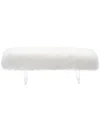 Safavieh Couture Lilliana Sheepskin Bench In White