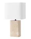 Safavieh Couture Lisabryna Travertine Table Lamp In White