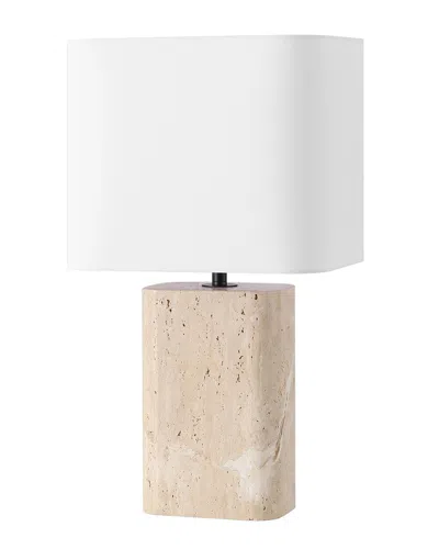 Safavieh Couture Lisabryna Travertine Table Lamp In White