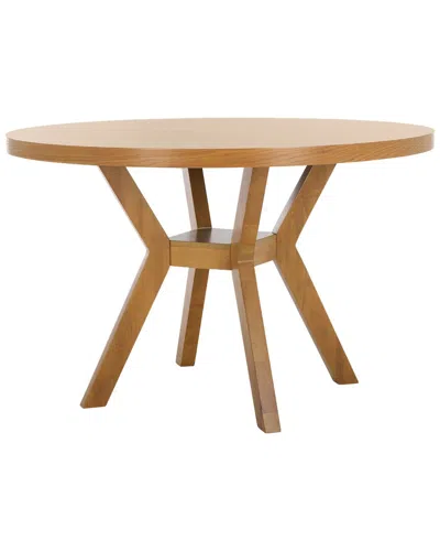 SAFAVIEH COUTURE SAFAVIEH COUTURE LUIS ROUND WOOD DINING TABLE