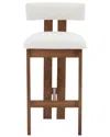 Safavieh Couture Macey Boucle Barstool In White