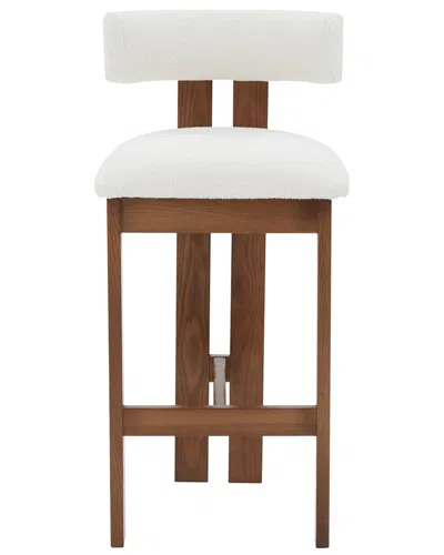 Safavieh Couture Macey Boucle Barstool In White