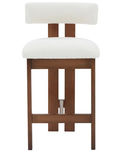 Safavieh Couture Macey Boucle Counter Stool In White