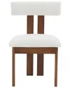 Safavieh Couture Macey Boucle Dining Chair In White