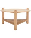 Safavieh Couture Macianna Woven-shelf Coffee Table In Brown