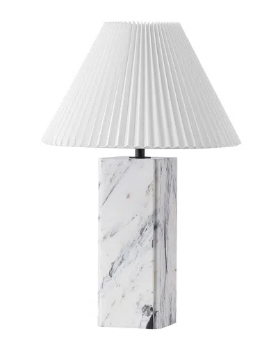 Safavieh Couture Mackenzie Square Marble Table Lamp In White