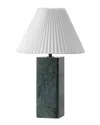 Safavieh Couture Mackenzie Square Marble Table Lamp In Green
