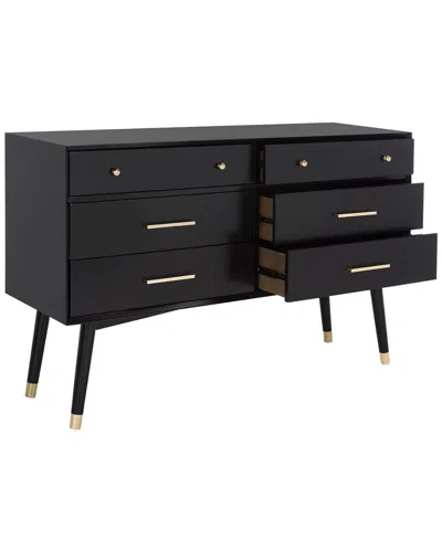 Safavieh Couture Madden Retro Dresser In Black