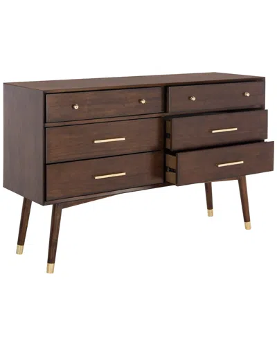 Safavieh Couture Madden Retro Dresser In Brown