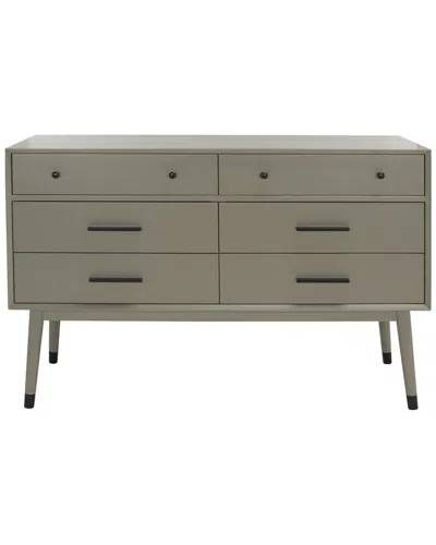 Safavieh Couture Madden Retro Dresser In Grey