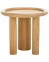 Safavieh Couture Madelynn Round Wood Accent Table In Brown