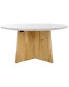 Safavieh Couture Madilynn Round Wood Coffee Table