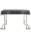 Safavieh Couture Maia 2-drawer Lacquer Desk In Black