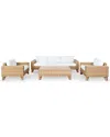 Safavieh Couture Margarita Wicker Coffee Table In Brown