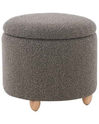 Safavieh Couture Mariabella Storage Ottoman In Gray