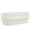 Safavieh Couture Mariano Boucle Curved Sofa In Ivory