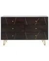 Safavieh Couture Marigold 6-drawer Dresser In Black