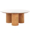 Safavieh Couture Trinsly Travertine Top Coffee Table