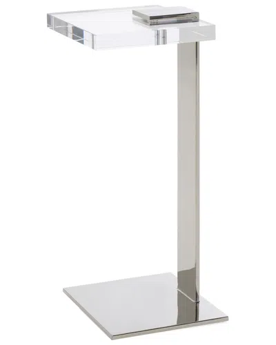 Safavieh Couture Mars Acrylic Drink Table In Silver