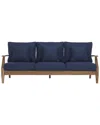 Safavieh Couture Martinique Patio Sofa In Blue