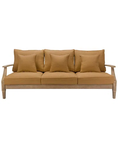 Safavieh Couture Martinique Patio Sofa In Brown