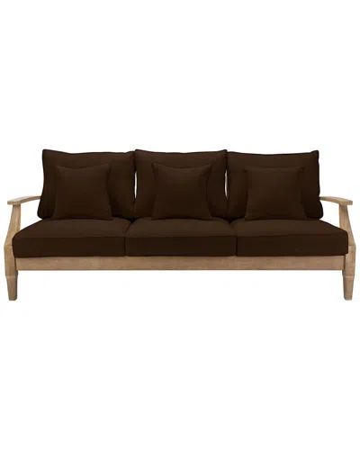 Safavieh Couture Martinique Patio Sofa In Brown