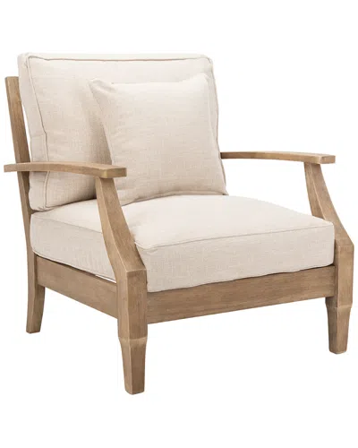 Safavieh Couture Martinique Wood Patio Armchair