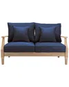 Safavieh Couture Martinique Wood Patio Loveseat Cpt1012d