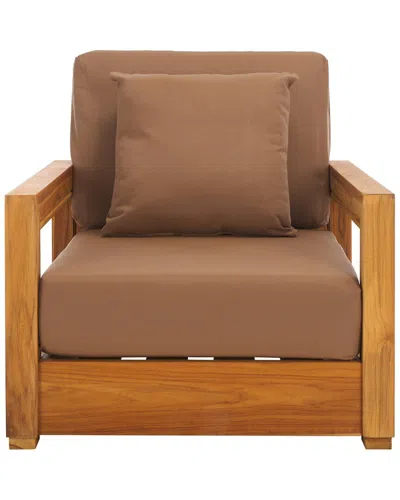 Safavieh Couture Montford Armchair In Brown