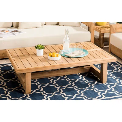 Safavieh Couture Montford Teak Coffee Table In Nude