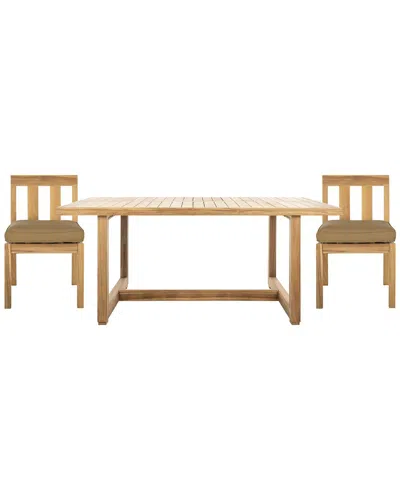 Safavieh Couture Montford Teak Dining Chair In Brown