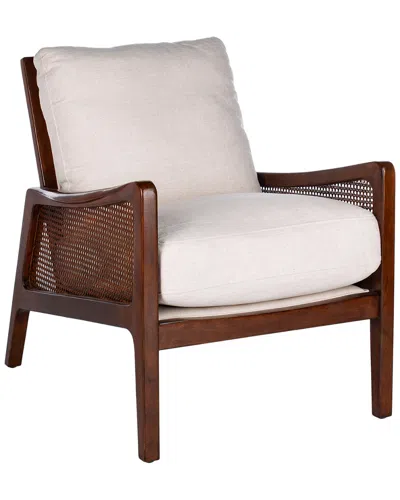Safavieh Couture Moretti Wood Frame Accent Chair In Multi
