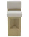 Safavieh Couture Naja Modern Counter Stool In Brown