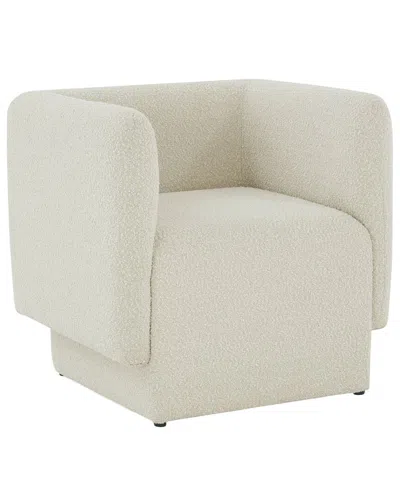 Safavieh Couture Nene Boucle Barrel Back Chair In White