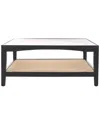 Safavieh Couture Nicolella Glass Coffee Table In Black