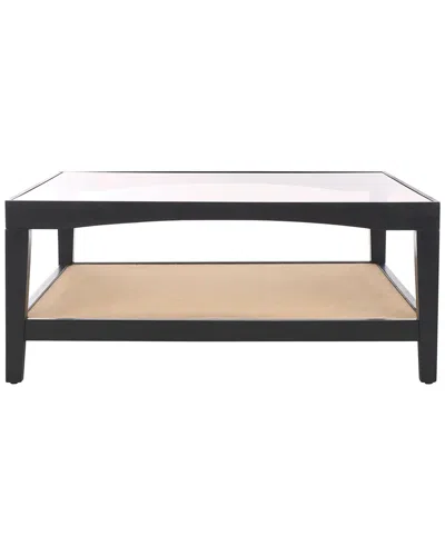 Safavieh Couture Nicolella Glass Coffee Table In Black