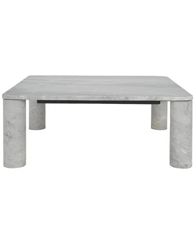 Safavieh Couture Nicoletta Marble Coffee Table In Gray