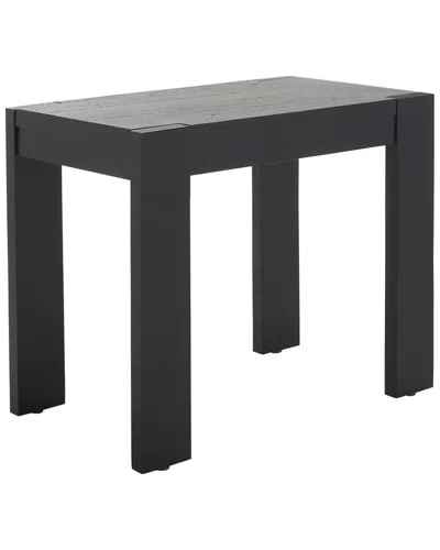 Safavieh Couture Nikole Rectangle Wood Accent Table In Black