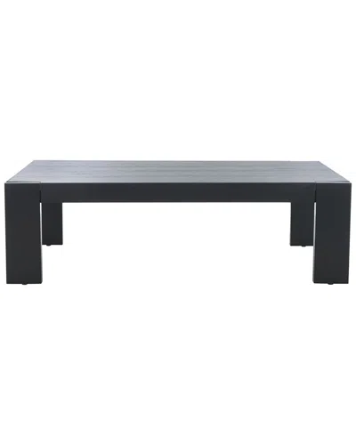 Safavieh Couture Nikole Rectangle Wood Coffee Table In Black
