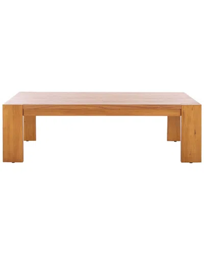 Safavieh Couture Nikole Rectangle Wood Coffee Table In Brown