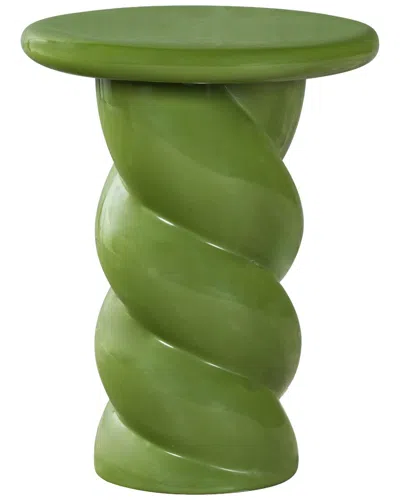 Safavieh Couture Noelly Concrete Accent Table In Green