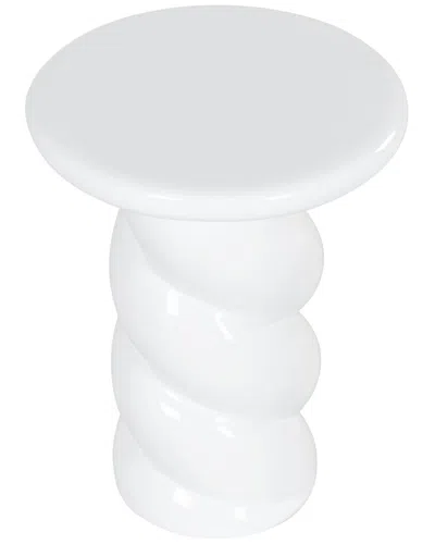Safavieh Couture Noelly Concrete Accent Table In White