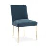 Safavieh Couture Nolita Velvet Accent Chair In Blue